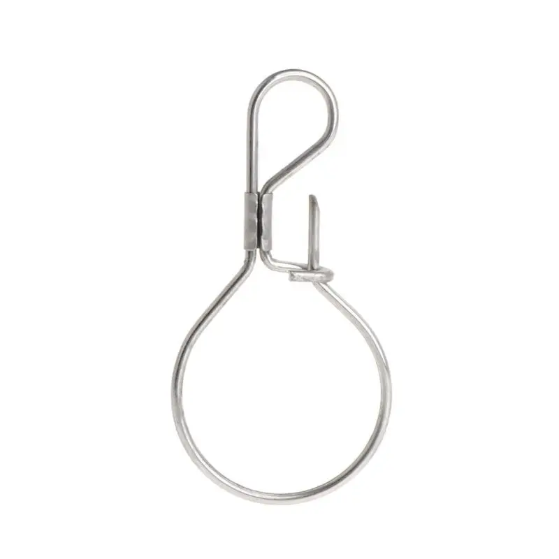 

Live Fish Lock Stainless Steel Buckle Fishing Tackle Snaps Portable Accessories