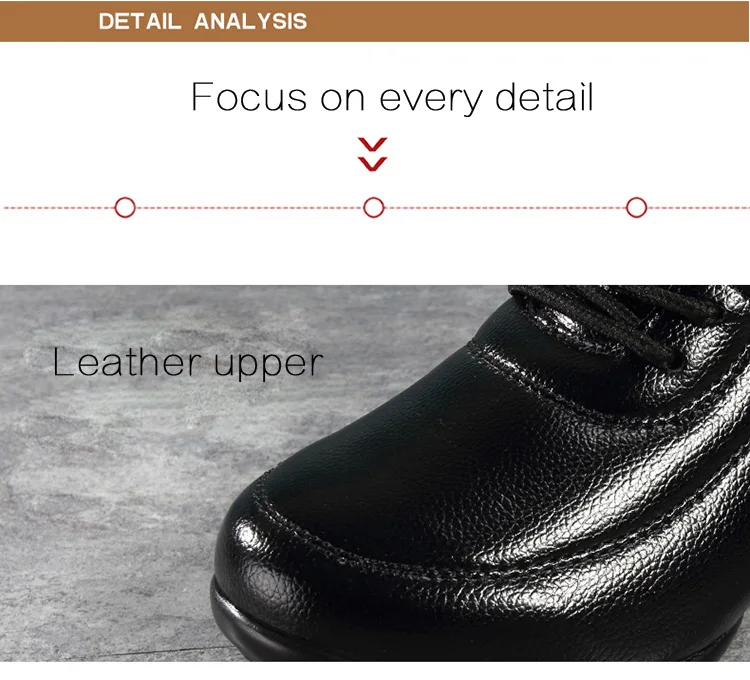 Brand New Genuine Leather Boots For Women Casual Shoes Square Heel Winter Shoes Woman Ankle Boots Botas Dance Shoes Black XZ65 (16)