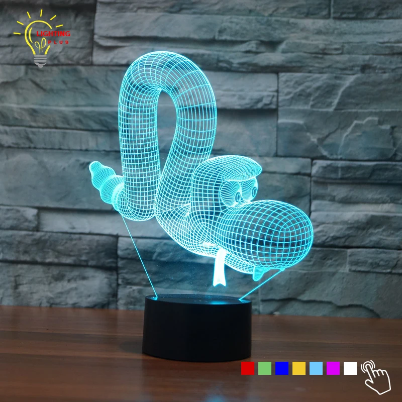 

Lovely Balloon Dog Shape 7 Color Changing LED Night Light 3D Lamp Home Decor USB LED Lighting for friends kids girls Lovers Gift