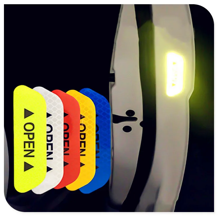 

Car Door OPEN Reflective Tape Warning Notice Sticker for Jeep Renegade Cherokee Wrangler Compass Patriot Santafe i20 i30