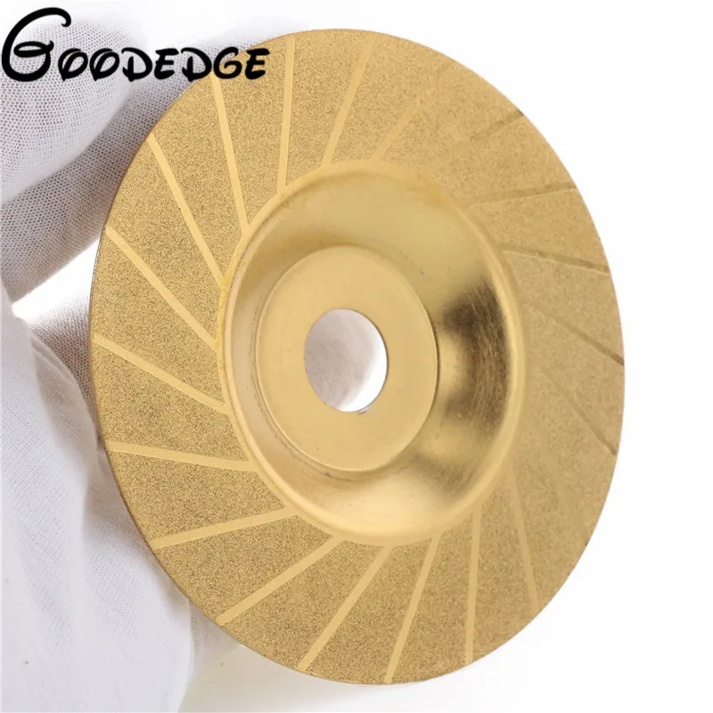 100 mm Gold Diamond Titanium Grinding Wheel Polishing Disc Pads Grinder
