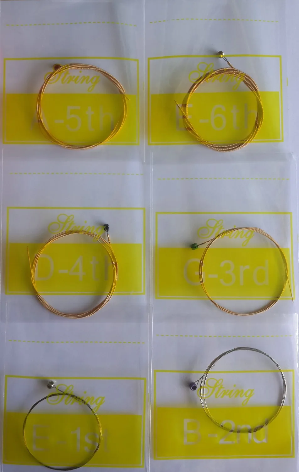 Durable Steel Strings 010" Gauge Acoustic Guitar 1st 6th Stringin