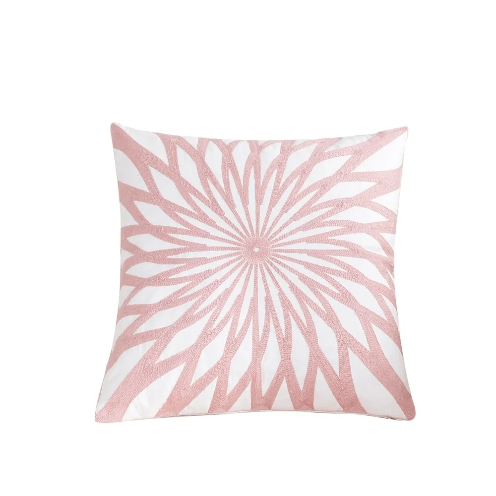 KISS QUEEN розовый Вышитый Чехол для подушки геометрический Бросок Наволочка декоративный чехол для подушки для дивана дома