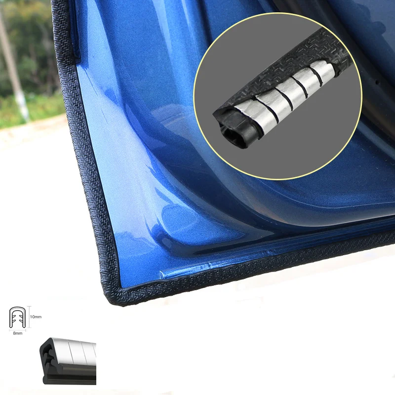 

5M universal built-in steel disc car bumper strip for Chery Tiggo Fulwin A1 A3 QQ E3 E5 G5 Geely Vision SC7 MK CK Cross Gleagle