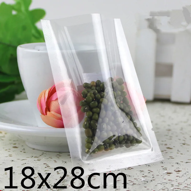 100 Pcs 18*28cm Clear Vacuum Bags Food Storage Packing Bags Vacuum
