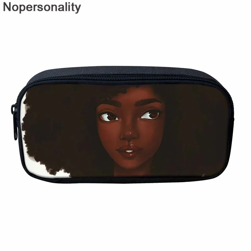 Nopersonality черный комплект школьных сумок для девочек-подростков в Африканском и американском стиле, детские школьные сумки, женский рюкзак - Цвет: Z5148K