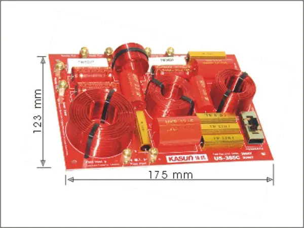 1 шт. KASUN US-385C 3 Way 3 блок 230 Вт Hi-Fi аудио динамик кроссовер с делителем частоты фильтры