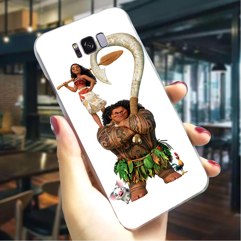 

Plastic Phone Case for Galaxy S9 Waialik Moana Princess Cover for Samsung S10 Plus Cases S7 Edge M10 M20 M30 S6 S8 S10e Note 8 9