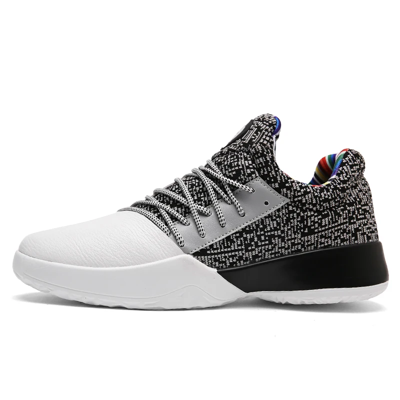 

New High Top Basketball Sneakers Men Boys Size 41-45 Authentic Basketball Shoe Leather Black Blue Basketball Shoes Trainers