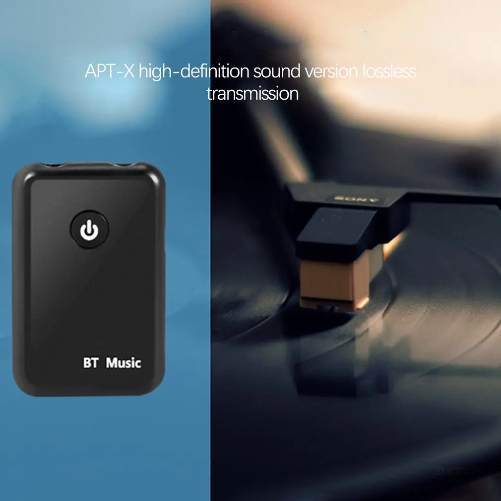 Мини Bluetooth V4.0 передатчик и приемник беспроводной A2DP аудио 3,5 мм разъем Aux адаптер APT-X передатчик звука высокой четкости