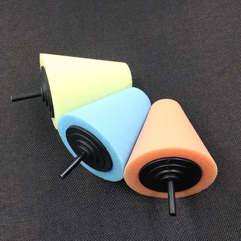

Car Polish Burnishing Foam Sponge Waxing Headlight Polishing Pad Kit Cone Shaped Buffing Pads For Car Polisher Wheel Hub N15