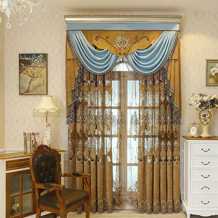 Buy European Luxury Curtains for Living Dining Room