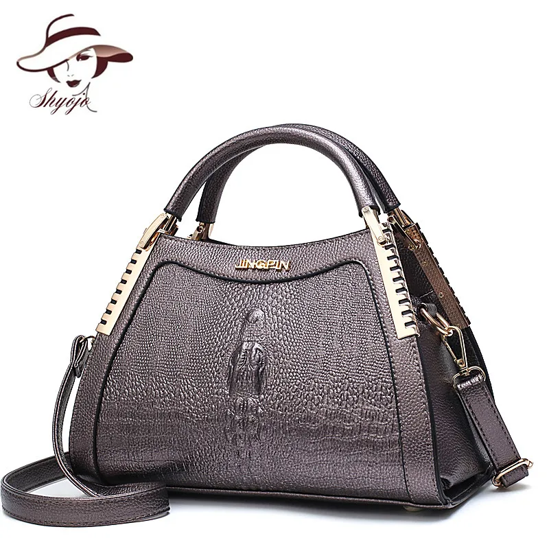 أزياء المرأة رسول حقائب التمساح جلد التمساح رئيس crossbody حقيبة يد السيدات حزب قذيفة كتف حمل