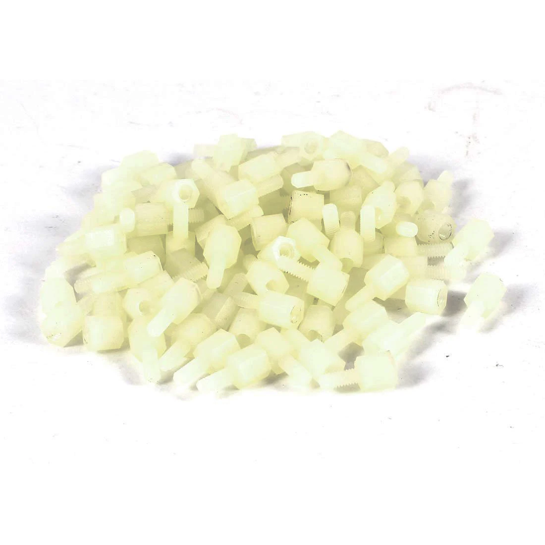 100 Pcs Nylon Hex Standoff Spacer M2.5x5 Female