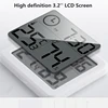 Multifunction Digital Thermometer Hygrometer Clock Indoor Temperature Humidity Meter Monitor Thin 3.2inch Large LCD Screen ► Photo 3/6