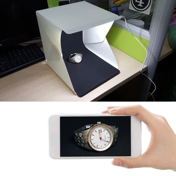 

Portable Folding Lightbox Photography Backdrop LED Softbox for iPhone Camera New 12#20
