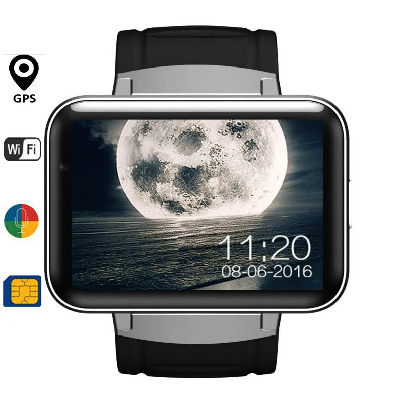 

Newset DM98 Smart watch MTK6572 Dual core 2.2 inch HD IPS LED Screen 900mAh Battery 512MB Ram 4GB Rom Android 4.4 OS GPS WIFI