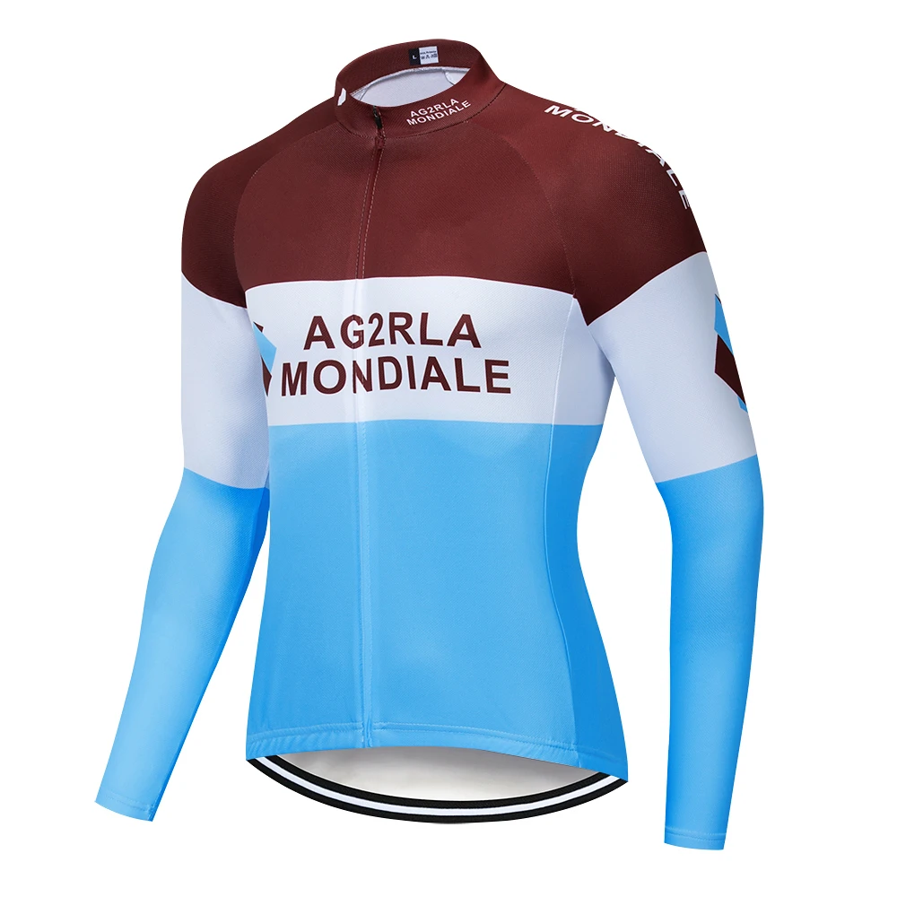 

Spring/Autumn AG2R Cycling Jersey long sleeve men's cycling jersey Bike bicycle clothes Clothing Ropa Ciclismo