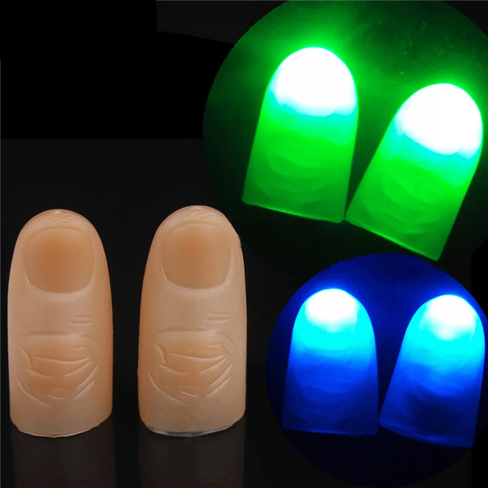 Magic Tricks 2018 LED Finger LED Finger Light Rings Glow Baby