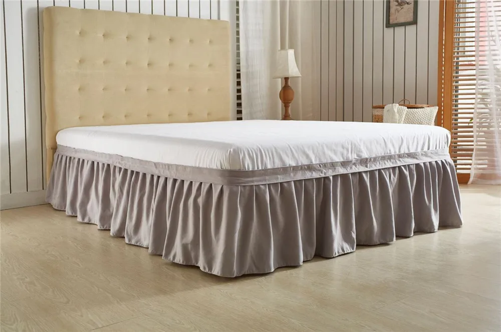 Elastic Princess Bed Skirt Sheet Twin Queen King Size Ruffle Fold