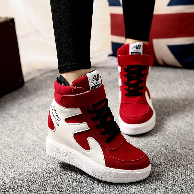 

Spring 2018 Women Shoes Increased Internal Canvas Flat Platform Sneakers Ladies Casual Fashion High Quality Luxury Shoes Woman