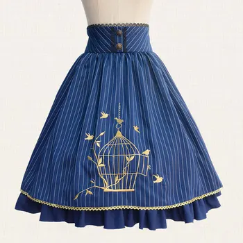 

Princess sweet lolita Brocade Garden Classic Lace embroidery skirt ZJY063