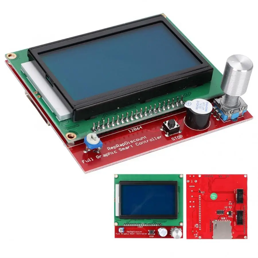 3D Printer Smoothieboard 5X V1.1+12864 LCD Display Kit With Adapter