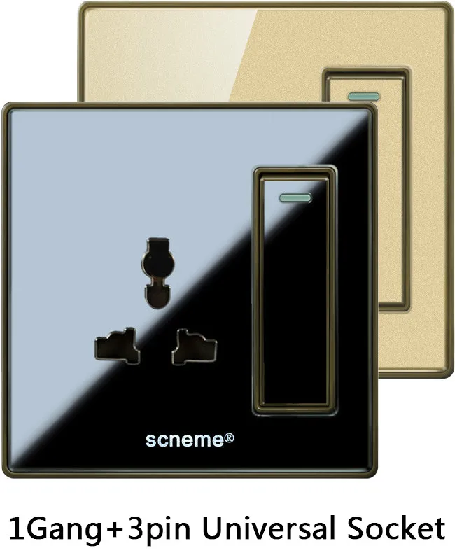 1Gang+3pin Universal Socket