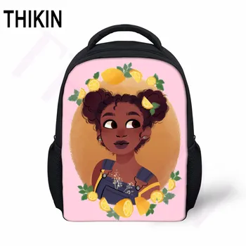 

THIKIN Baby Mini School Bag Ack Art Afro Print African Girls Little Boys Girls Bag Kids Schoolbags Custom Kindergarten Book Bag