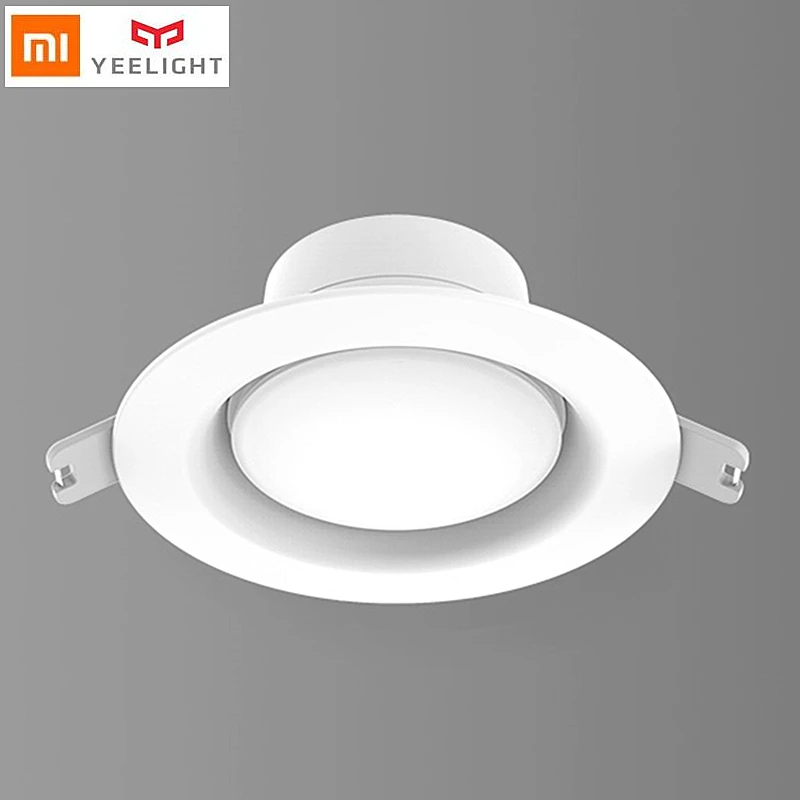 

Original xiaomi mijia yeelight led downlight Warm Yellow Cold white Round LED Ceiling Recessed Light For xiaomi smart homekits