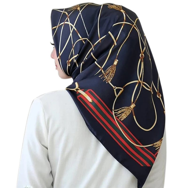 Подарок для мусульманских женщин хиджаб шарф мягкий легкий квадратный обернуть тюрбан женский платок с принтом атласная абайя турецкие внутренние хиджабы