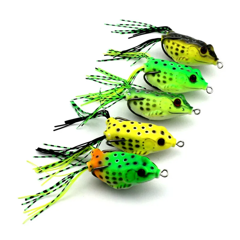 5pcs 6cm 20g Fly Carp Soft Fishing Lure Minnow Hard Bait with Fishing Hooks Spinner Artificial