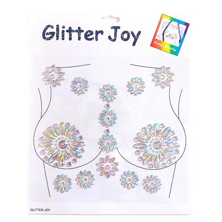 Women Sexy Gem Breast Pasties Nipple Cover Body Art Sticker
