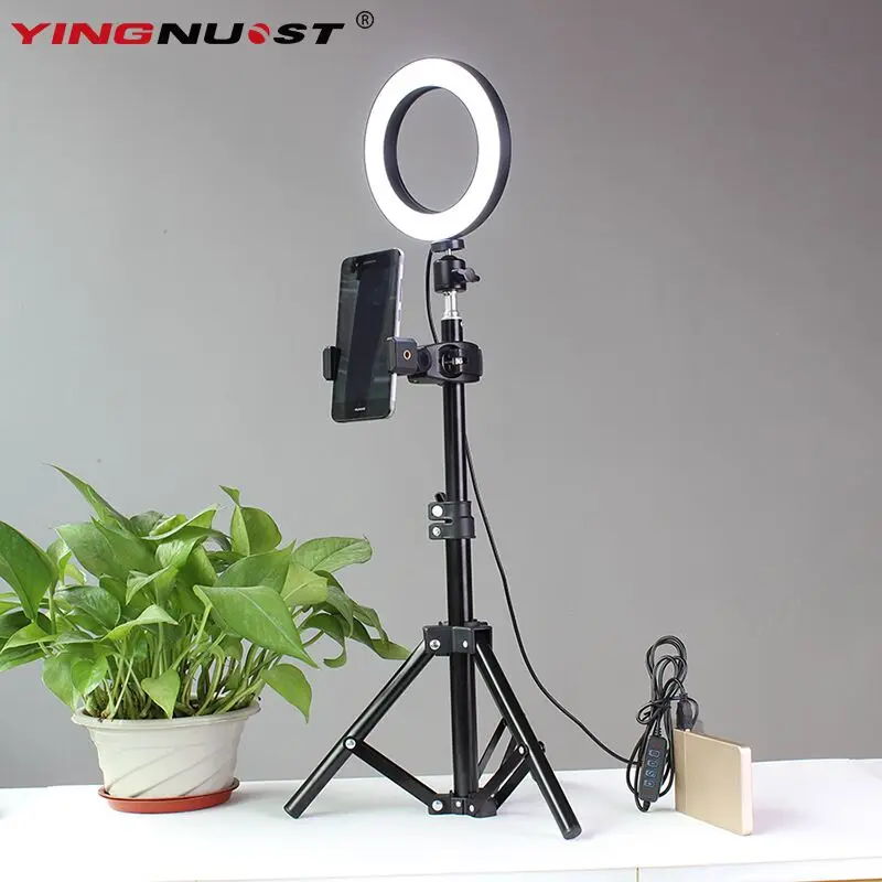 LED-Ring-Light-6-16cm-3200-5600K-64-LEDs-Selfie-Ring-Lamp-Photographic-Lighting-With-Tripod (5)