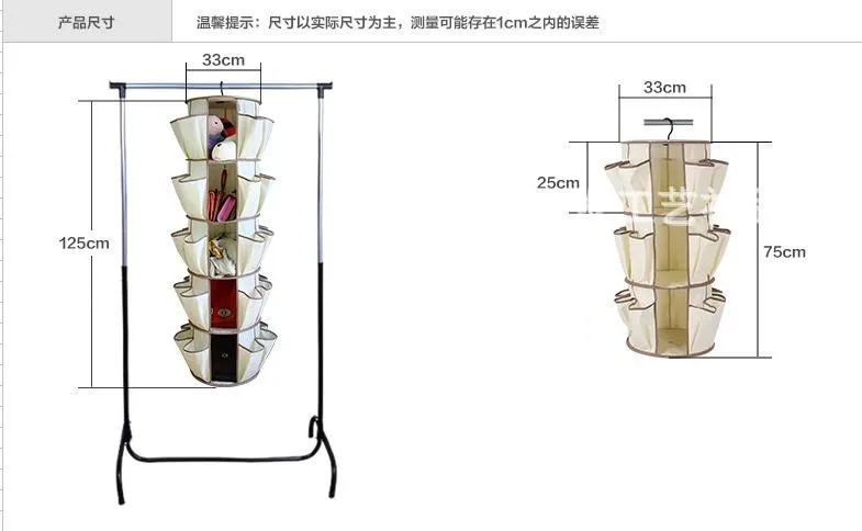 5 полок 40 карманов купить 2 для подключения умный органайзер-карусель+ Спин 360+ многоцелевой подвесной мешок 5 этажей