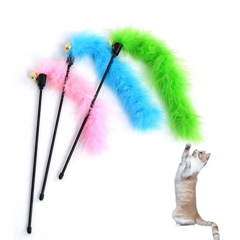 Fluffy Cute Teasing Stick Cat Cat Toy Kitten Interactive Taining Kid