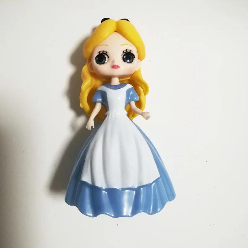1 шт. 10 см Новая кукла Принцесса Белль Рапунцель Алиса модель Белоснежка Кукла девочка игрушка торт украшения подарки