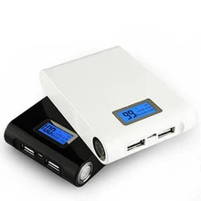12000mAh Power Bank with LCD Screen Dual USB 5V 2A Output External Battery Powerbank For iPhone 6 7 Plus 5S Samsung S6 S7 Xiaomi