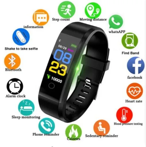 GIAUSA,, IP67, водонепроницаемый, пульсометр, кровяное давление, фитнес-трекер, спортивный браслет, Smartband, Смарт-часы для huawei, Xiaomi