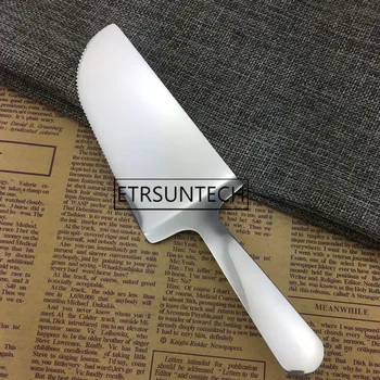Best 300pcs Cake Server Stainless Steel Serrated Edge Blade Cutter Pie Pizza Server Cake Cutter Reusable Cake Knife
