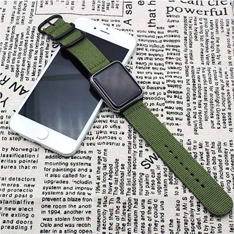 Hot sale Nylon strap for Apple Watch Band Series 3/2/1 sport leather bracelet 42mm 38mm strap for iwatch band