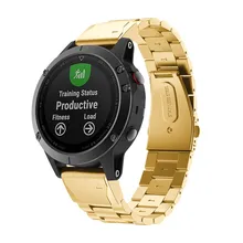 Advanced смарт часы StrapGenuine Нержавеющая Сталь Браслет Fit ремешок браслет для Garmin Fenix 5 gps часы