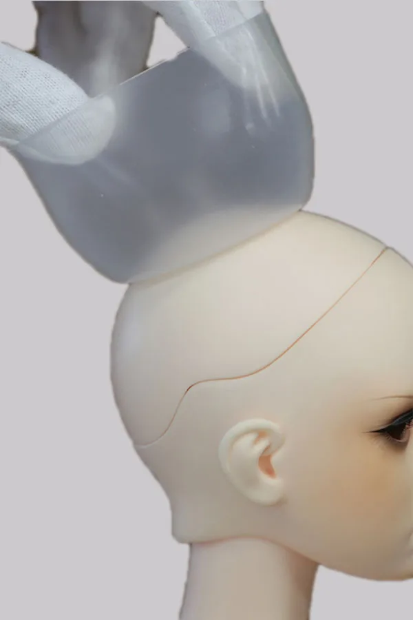 

luodoll New 1/6 1/4 1/3 BJD Clear Head Silicone Wig Cap Protection Cap for Doll anti-slip tread