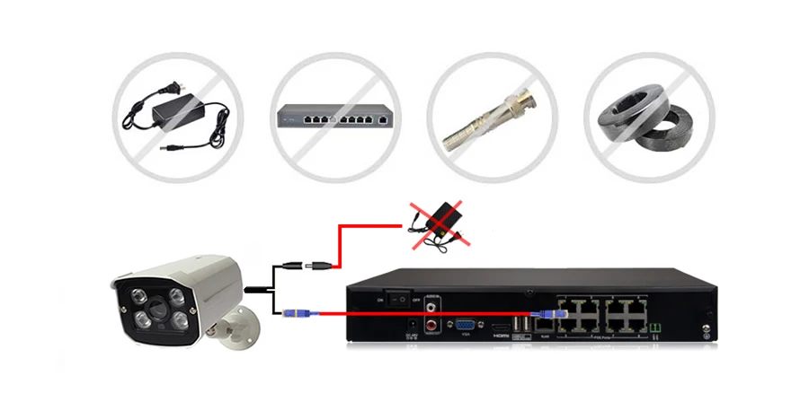1080P 2MP 8ch poe security system 8ch NVR kit 8ch Surveillance camera system IP Camera system K8N76W54I2X 8-3