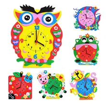 EVA обучающий материал ручной работы дети материал "сделай сам" творческие разработки реквизит мультфильм животных часы ремесла наборы DY08