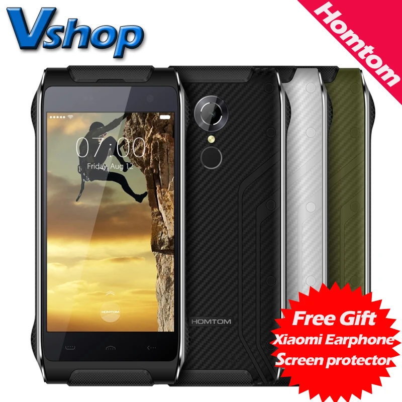 Original HOMTOM HT20 Waterproof 4G LET Android 6 0 RAM 2GB ROM 16GB MT6737 Quad Core