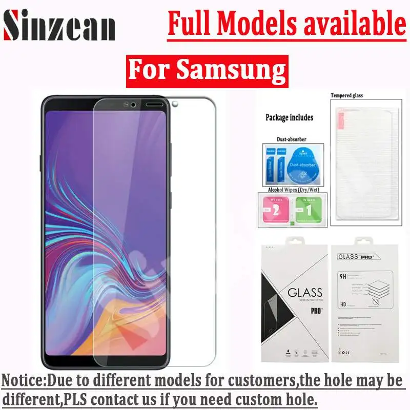 

Sinzean 200pcs For Samsung A10/A20/A30/A40/A50/A60/A70/A80/A90 2.5D clear Tempered Glass For Galaxy M10/M20/M30 Screen Protector