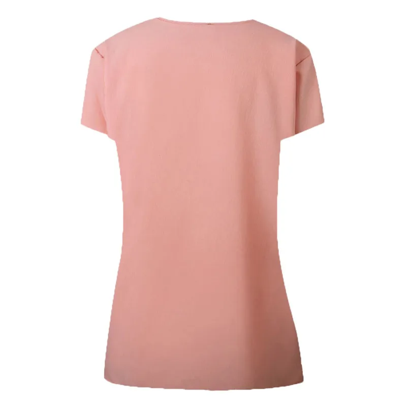 New Women Clothes Summer Lapel Neck T-shirt Ladies Short Sleeve Buckle Casual Daily Vintage Classic Tee New Arrival Tops #4R02 (15)