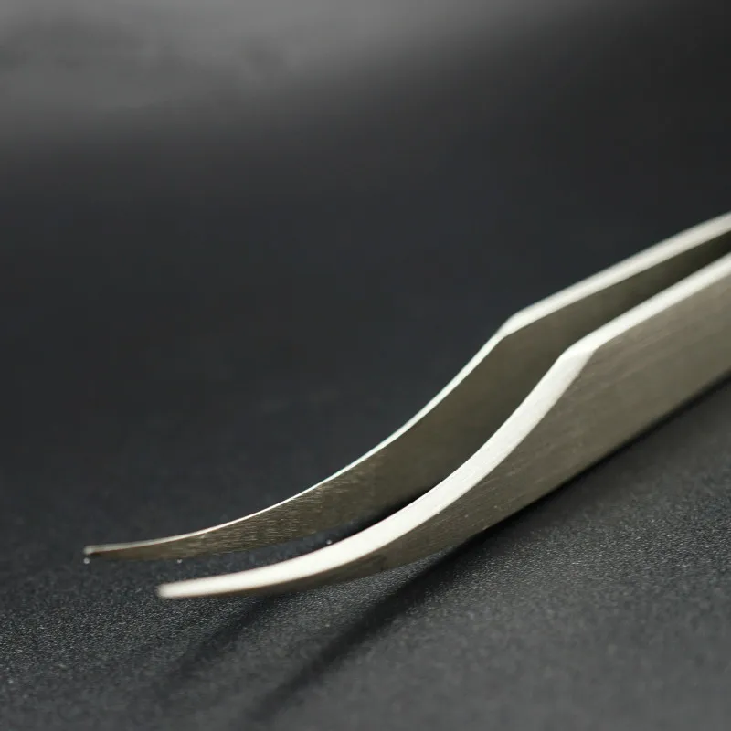 Ультра жесткость изогнутые пинцеты дельфина дизайн тонкой точки антистатические пинцеты из нержавеющей стали