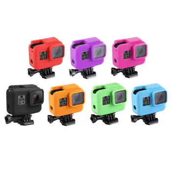 

Yiwa Anti-scratch Silicon Protective Case Housing for Gopro Hero 7(Black) 6 5 Accessories Sport Camera Accessories Case